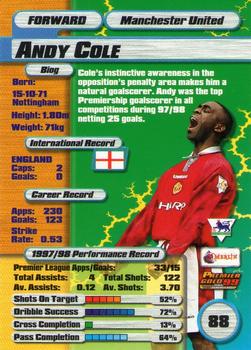 1998-99 Merlin Premier Gold 99 #88 Andy Cole Back