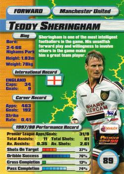 1998-99 Merlin Premier Gold 99 #89 Teddy Sheringham Back