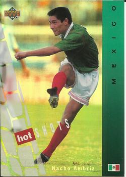 1994 Upper Deck World Cup Contenders English/Spanish - Hot Shots #HS2 Nacho Ambriz Front