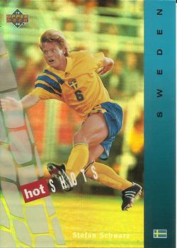 1994 Upper Deck World Cup Contenders English/Spanish - Hot Shots #HS3 Stefan Schwarz Front