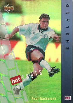 1994 Upper Deck World Cup Contenders English/Spanish - Hot Shots #HS7 Paul Gascoigne Front