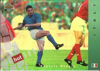 1994 Upper Deck World Cup Contenders English/Spanish - Hot Shots #HS8 Roberto Baggio Front