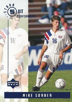 1994 Upper Deck World Cup Contenders English/Spanish - Stand Out Performers #S4 Mike Sorber Front
