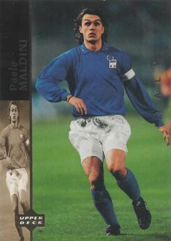 1994 Upper Deck World Cup Contenders English/Spanish - World Cup Superstars #6 Paolo Maldini Front