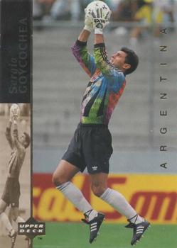 1994 Upper Deck World Cup Contenders English/Spanish - World Cup Superstars #7 Sergio Goycochea Front