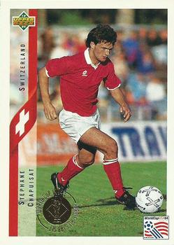 1994 Upper Deck World Cup Heroes and All-Stars #5 Stephane Chapuisat Front