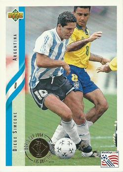 1994 Upper Deck World Cup Heroes and All-Stars #26 Diego Simeone Front