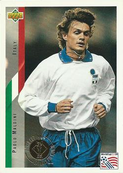 1994 Upper Deck World Cup Heroes and All-Stars #32 Paolo Maldini Front