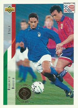 1994 Upper Deck World Cup Heroes and All-Stars #34 Roberto Baggio Front