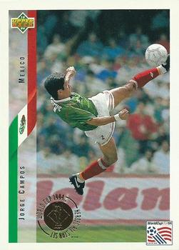 1994 Upper Deck World Cup Heroes and All-Stars #40 Jorge Campos Front