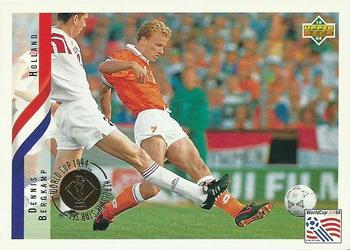 1994 Upper Deck World Cup Heroes and All-Stars #46 Dennis Bergkamp Front