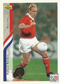 1994 Upper Deck World Cup Heroes and All-Stars #47 Ronald Koeman Front