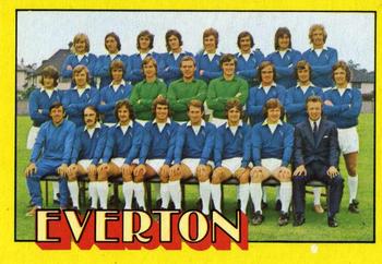 1974-75 A&BC Chewing Gum #54 Everton Team Front