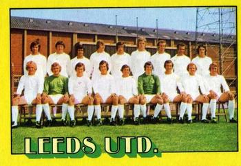 1974-75 A&BC Chewing Gum #63 Leeds United Team Front