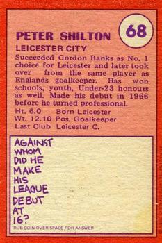 1974-75 A&BC Chewing Gum #68 Peter Shilton Back