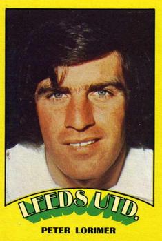 1974-75 A&BC Chewing Gum #71 Peter Lorimer Front