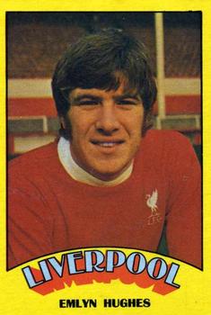 1974-75 A&BC Chewing Gum #83 Emlyn Hughes Front