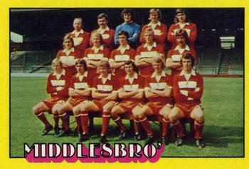 1974-75 A&BC Chewing Gum #94 Middlesbrough Team Front