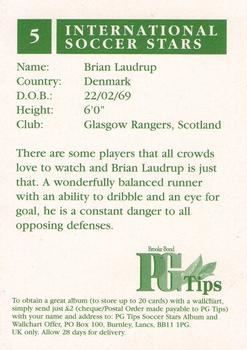 1998 Brooke Bond International Soccer Stars #5 Brian Laudrup Back