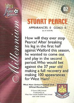 2000 Futera Fans Selection West Ham - Foil #2 Stuart Pearce Back