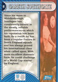 2002 Topps England #18 Gareth Southgate Back