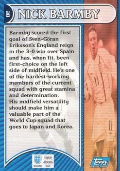 2002 Topps England #20 Nick Barmby Back
