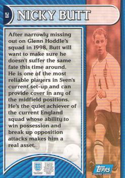 2002 Topps England #21 Nicky Butt Back