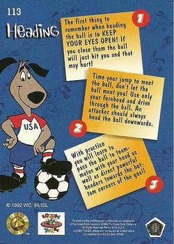 1994 Upper Deck World Cup Toons #113 Heading Back