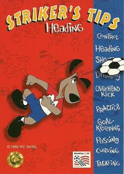 1994 Upper Deck World Cup Toons #113 Heading Front