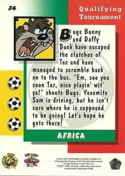 1994 Upper Deck World Cup Toons #36 Africa - Bugs, Daffy, Taz, Sam Back