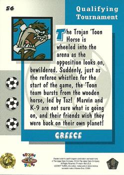 1994 Upper Deck World Cup Toons #56 Greece - Taz, Marvin, K-9 Back