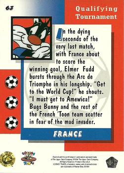 1994 Upper Deck World Cup Toons #63 France - Elmer, Bugs Back