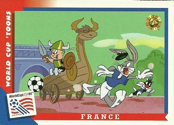 1994 Upper Deck World Cup Toons #63 France - Elmer, Bugs Front
