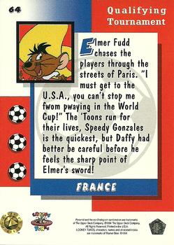 1994 Upper Deck World Cup Toons #64 France - Elmer, Speedy, Daffy Back