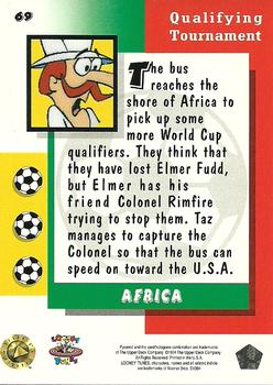1994 Upper Deck World Cup Toons #69 Africa - Elmer, Colonel Rimfire, Taz Back