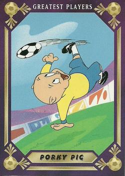 1994 Upper Deck World Cup Toons #75 Porky Pig / Pele Front