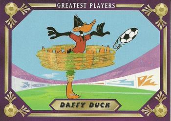 1994 Upper Deck World Cup Toons #83 Daffy Duck / Eusebio Front