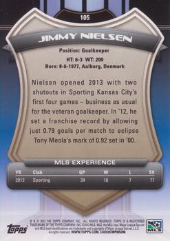 2013 Topps MLS #105 Jimmy Nielsen Back