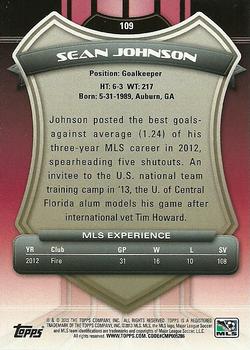 2013 Topps MLS #109 Sean Johnson Back
