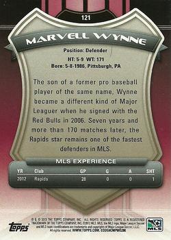 2013 Topps MLS #121 Marvell Wynne Back