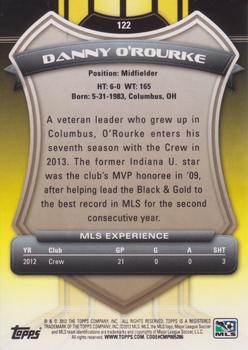 2013 Topps MLS #122 Danny O'Rourke Back