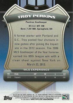 2013 Topps MLS #131 Troy Perkins Back