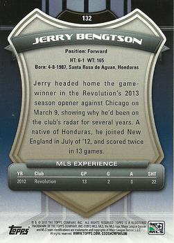 2013 Topps MLS #132 Jerry Bengtson Back