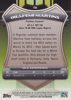 2013 Topps MLS #150 Obafemi Martins Back