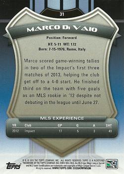 2013 Topps MLS #31a Marco Di Vaio Back