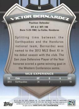 2013 Topps MLS #56 Victor Bernardez Back