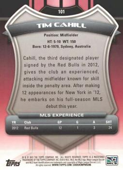 2013 Topps MLS #101 Tim Cahill Back