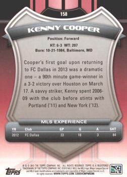 2013 Topps MLS #158 Kenny Cooper Back