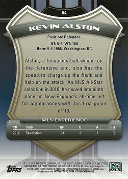 2013 Topps MLS #64 Kevin Alston Back