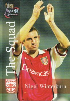 2000 Futera Fans Selection Arsenal #117 Nigel Winterburn Front